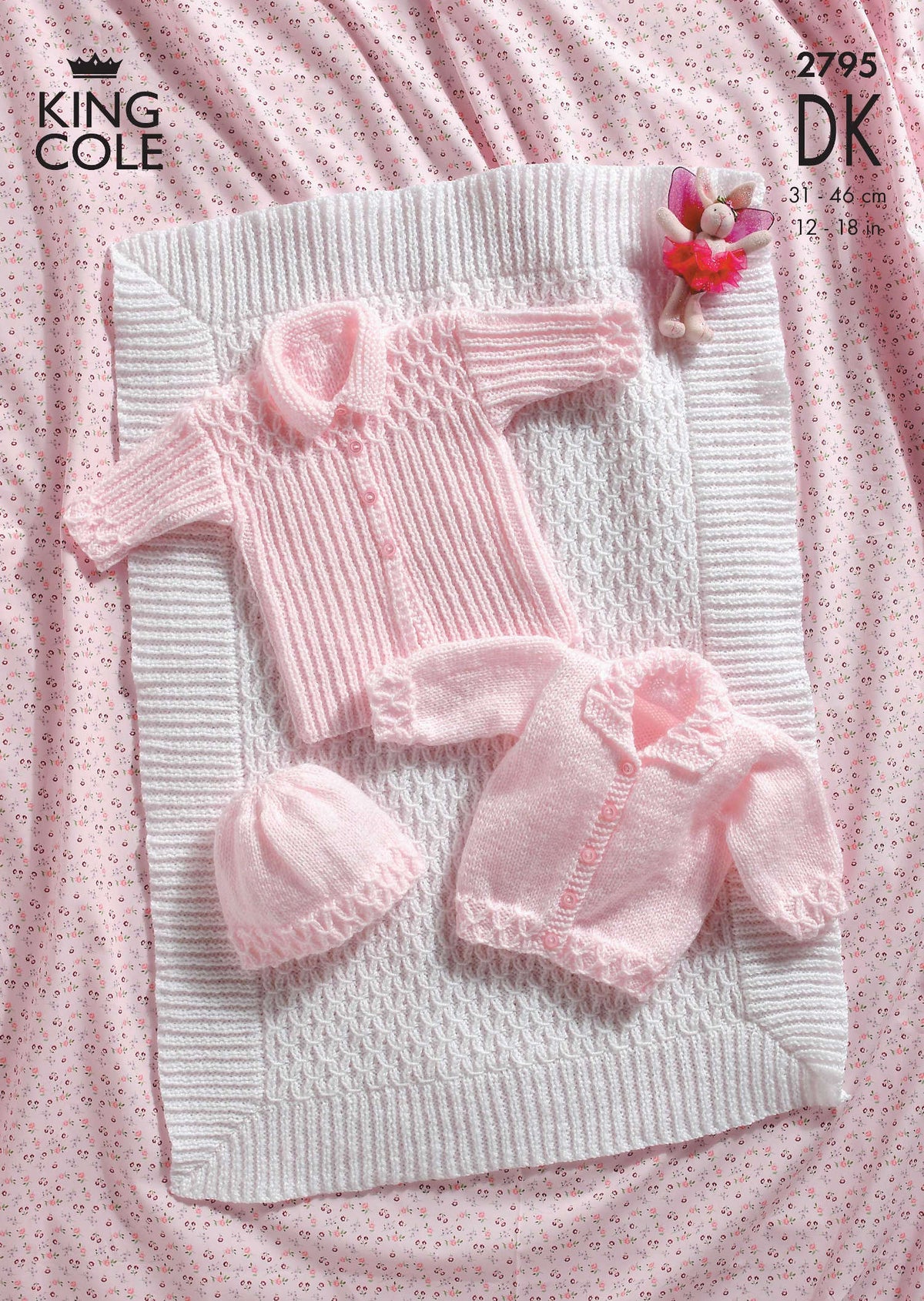 King Cole 2795 DK Knitting Pattern - Baby Pram Cover, Coat, Jacket & H ...