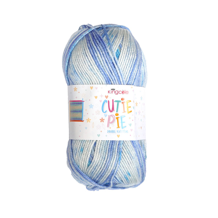 King Cole Cutie Pie DK Yarn in 5388 - Blackthorn Pie - 100g Ball of Variegated Wool