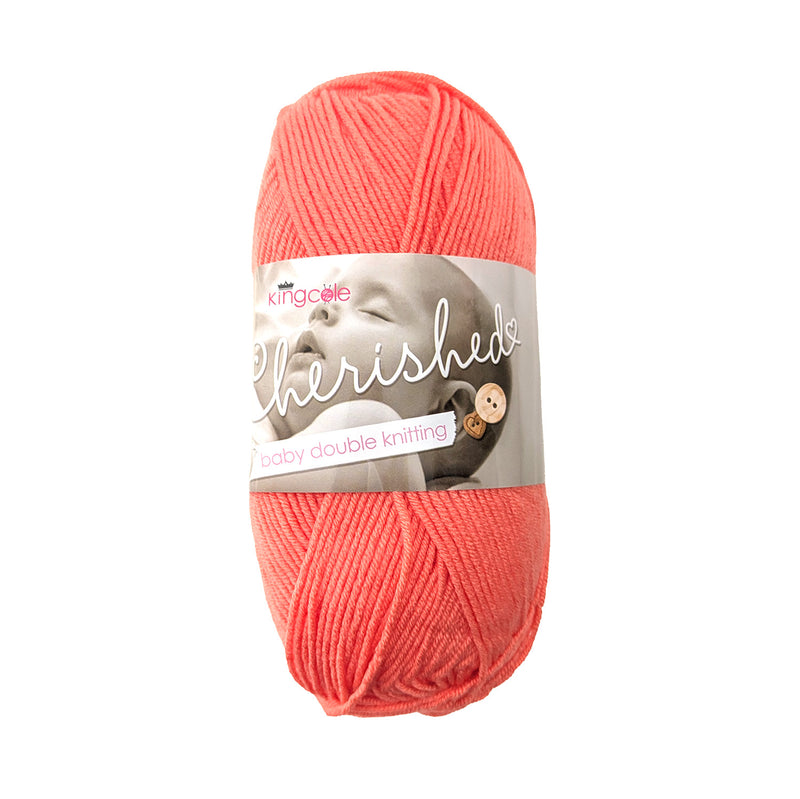 King Cole Cherished DK Yarn in Apricot - 5669 - 100g Ball of Double Knitting Wool