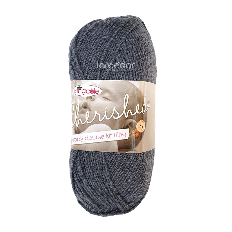 King Cole Cherished DK Yarn in Grey - 3316 - 100g Ball of Double Knitting Wool