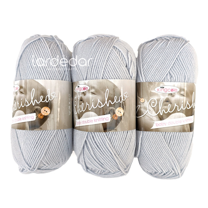 King Cole Cherished DK Yarn in Nickel - 1426 - 100g Ball of Double Knitting Wool