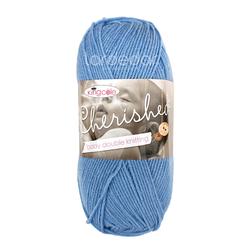 King Cole Cherished DK Yarn in Sky - 1412 - 100g Ball of Double Knitting Wool