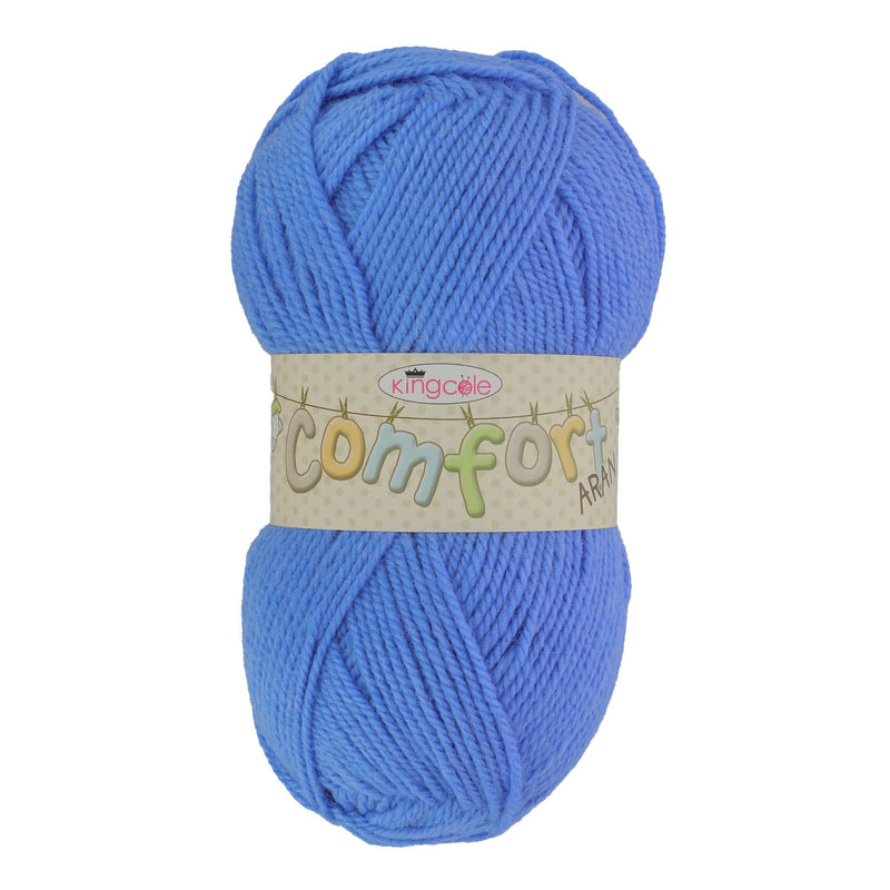 King Cole Comfort Aran Yarn in Cornflower 3590 - 100g Ball