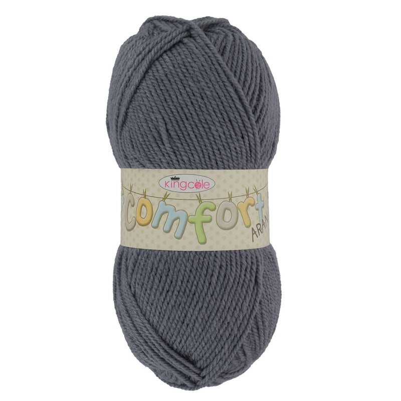 King Cole Comfort Aran Yarn in Slate - 3591 - 100g Ball