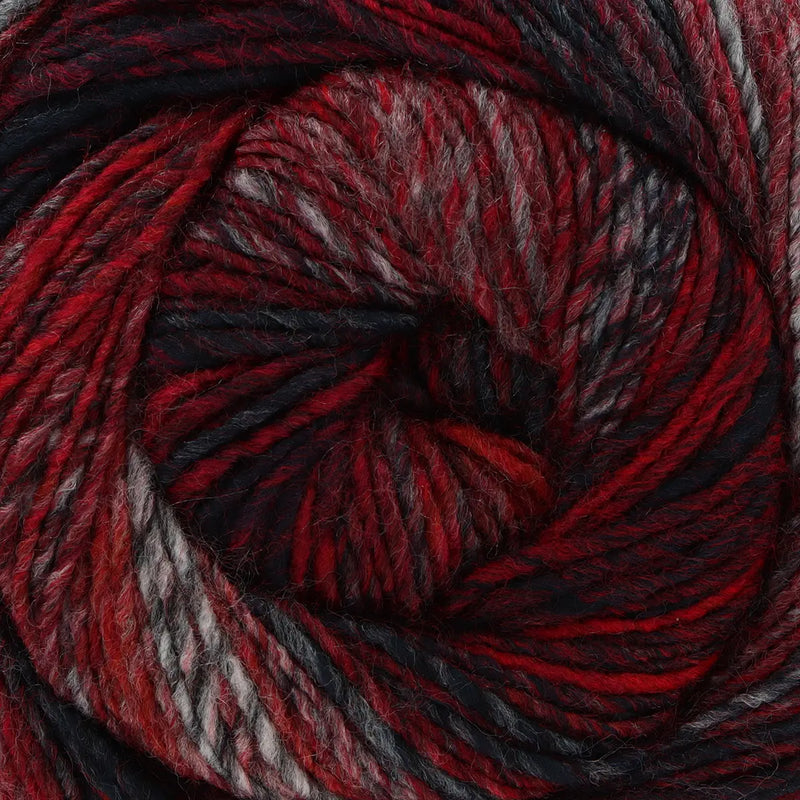 King Cole Cottagespun DK Yarn in Crimson Confetti - 6650 - 150g Ball
