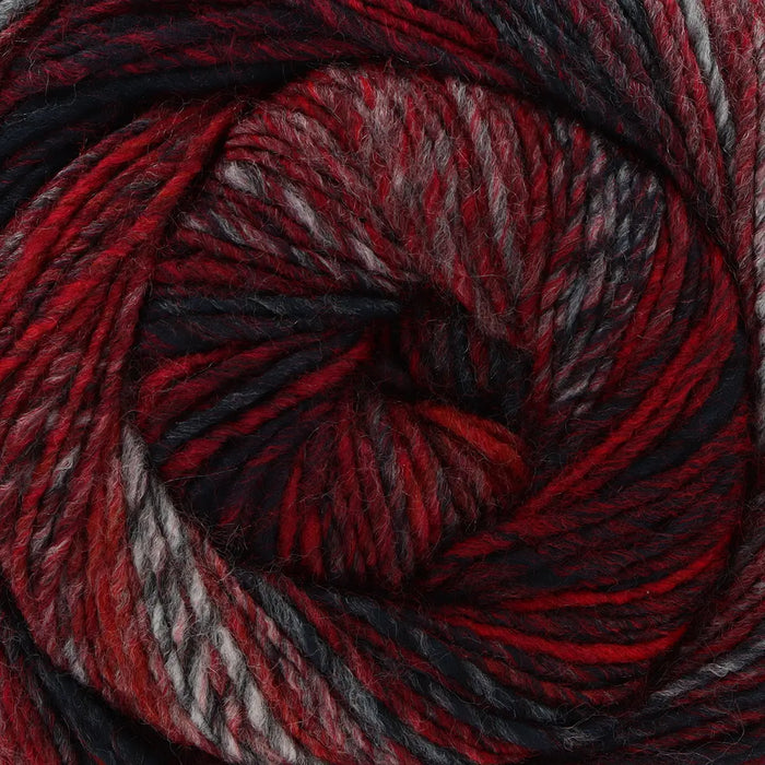King Cole Cottagespun DK Yarn in Crimson Confetti - 6650 - 150g Ball