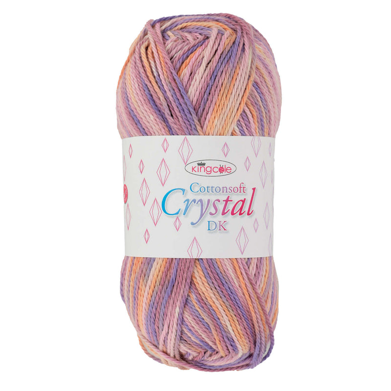 King Cole Cottonsoft Crystal DK Yarn in 5742 Amethyst - 100g Ball