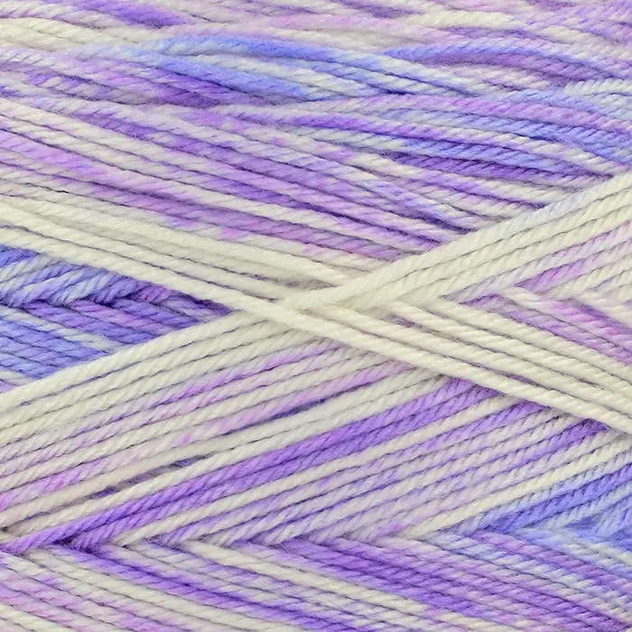King Cole Cutie Pie DK Yarn in 5386 - Bilberry Pie - 100g Ball of Variegated Wool