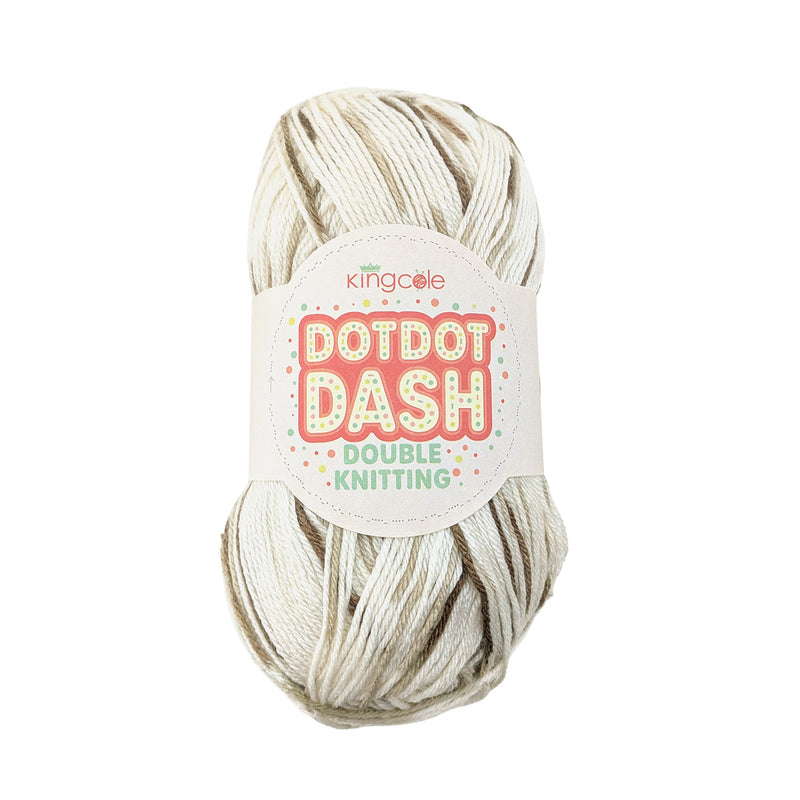 King Cole Dot Dot Dash DK Yarn in Fawn - 6745 – Anti-Pill Baby Double Knitting Yarn