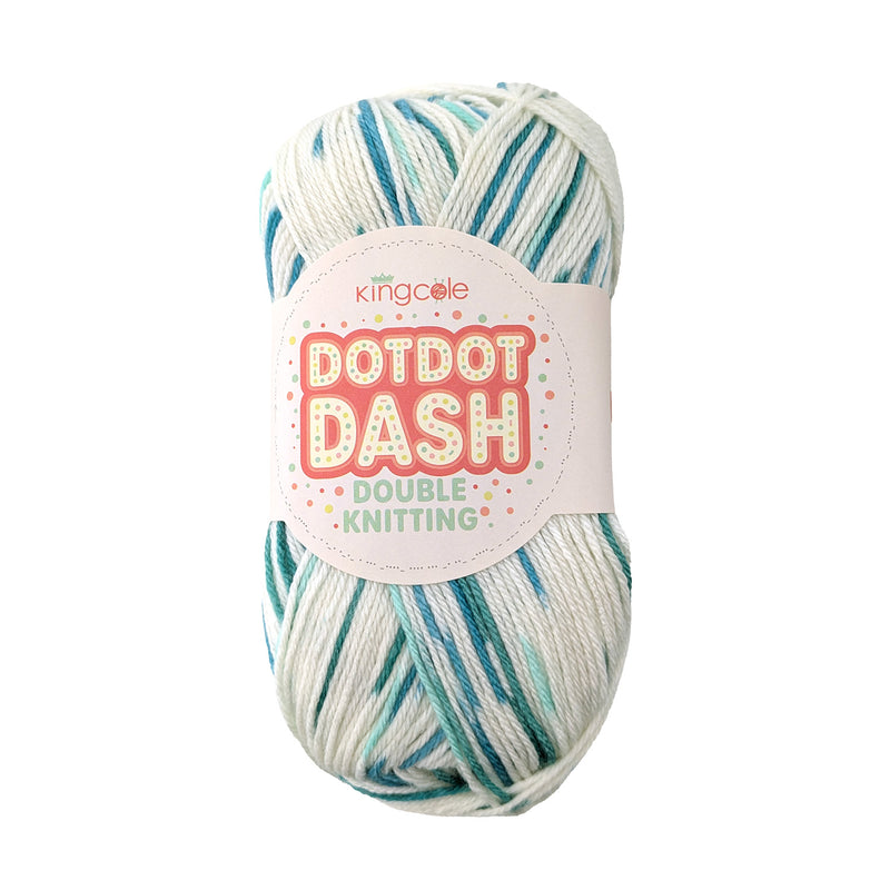 King Cole Dot Dot Dash DK Yarn in Mint 6742 – Anti-Pill Baby Double Knitting Yarn
