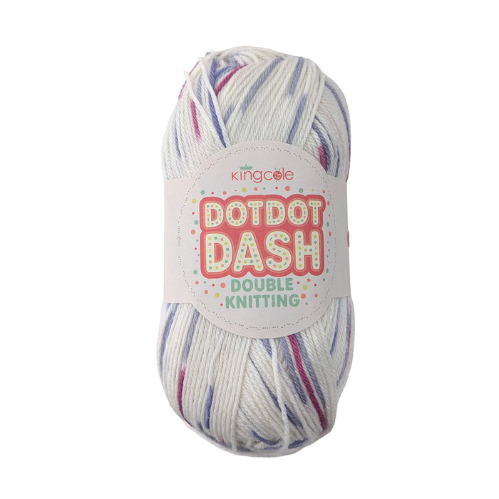 King Cole Dot Dot Dash DK Yarn in Violet 6746 – Anti-Pill Baby Double Knitting Yarn