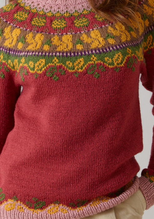 King Cole 6364 Double Knitting Pattern - DK Ladies Fair Isle Sweater and Tank Top (32-46 in)