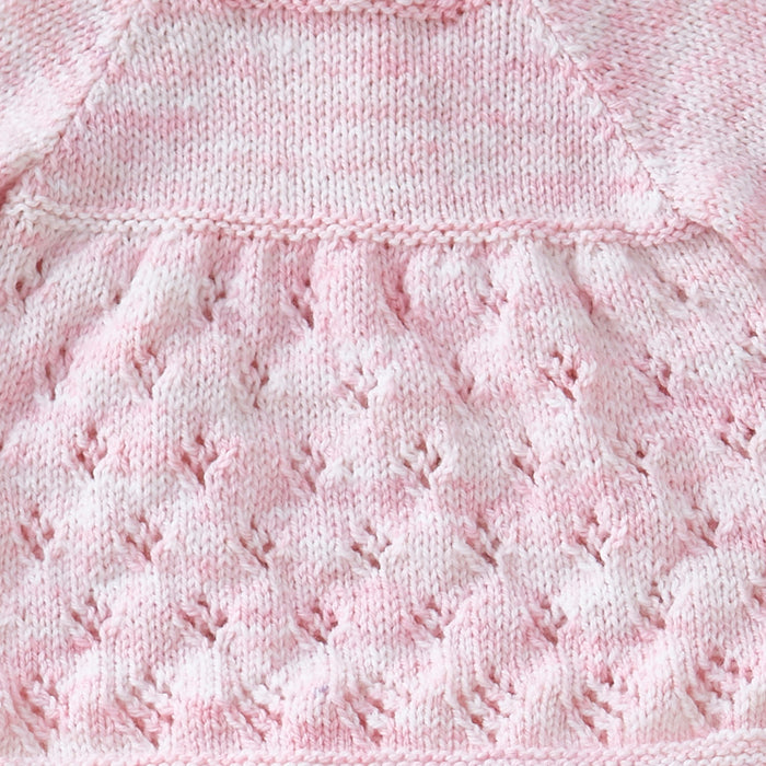 King Cole Little Treasures DK Yarn in 4786 - Pearl - 100g Ball of Pink Mix Wool