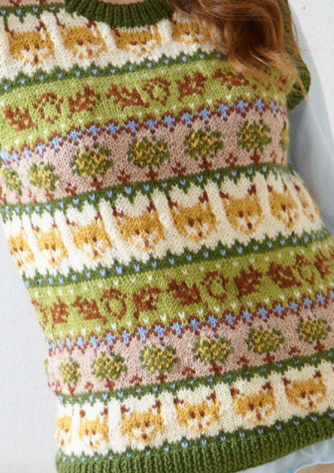 King Cole 6364 Double Knitting Pattern - DK Ladies Fair Isle Sweater and Tank Top (32-46 in)
