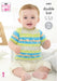 King Cole 6465 baby sweater knitting pattern in Fjord Baby DK