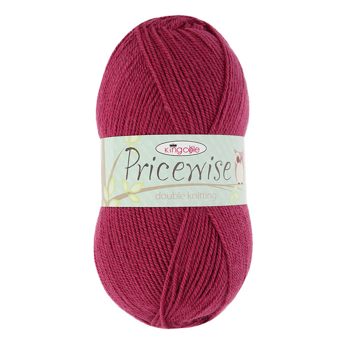 King Cole Pricewise DK Yarn in Dahlia - 3382 - 100g Ball