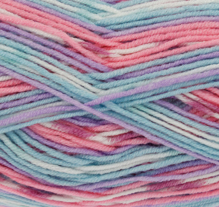 King Cole Cherish DK Yarn in Neopolitan - 1872 - 100g Ball of Self Patterning Double Knitting Wool