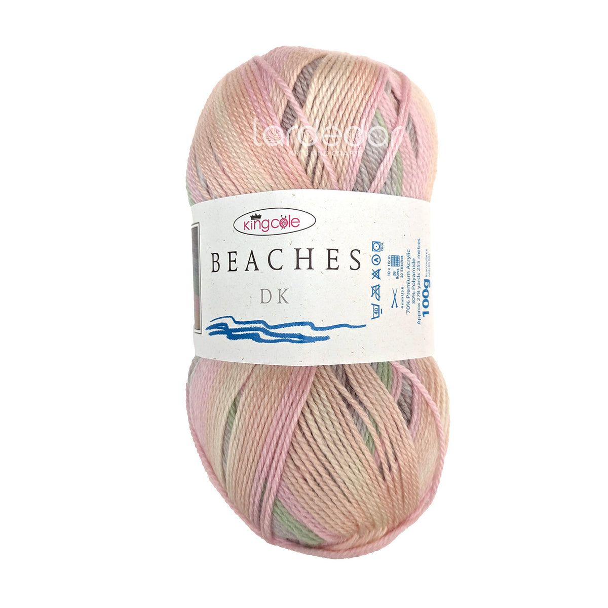 King Cole Beaches DK Yarn in 4279 - Beach Melba - 100g Ball of