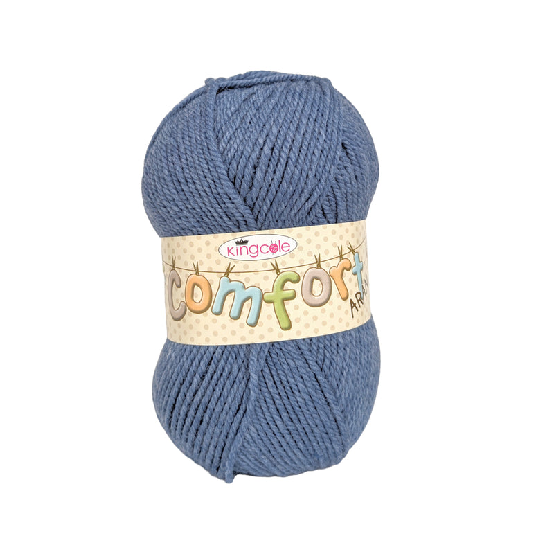 King Cole Comfort Aran Yarn in Denim 337 - 100g Ball
