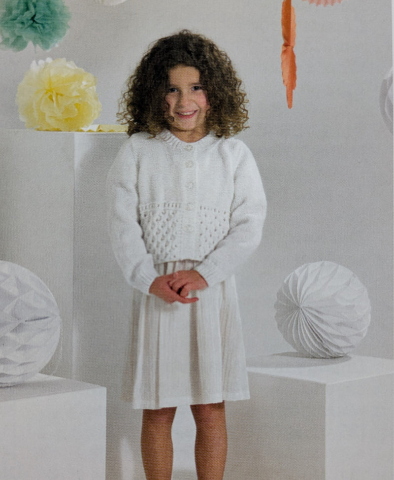 UKHKA 269 Double Knitting Pattern - DK Baby / Children's Cardigans (18-28in)