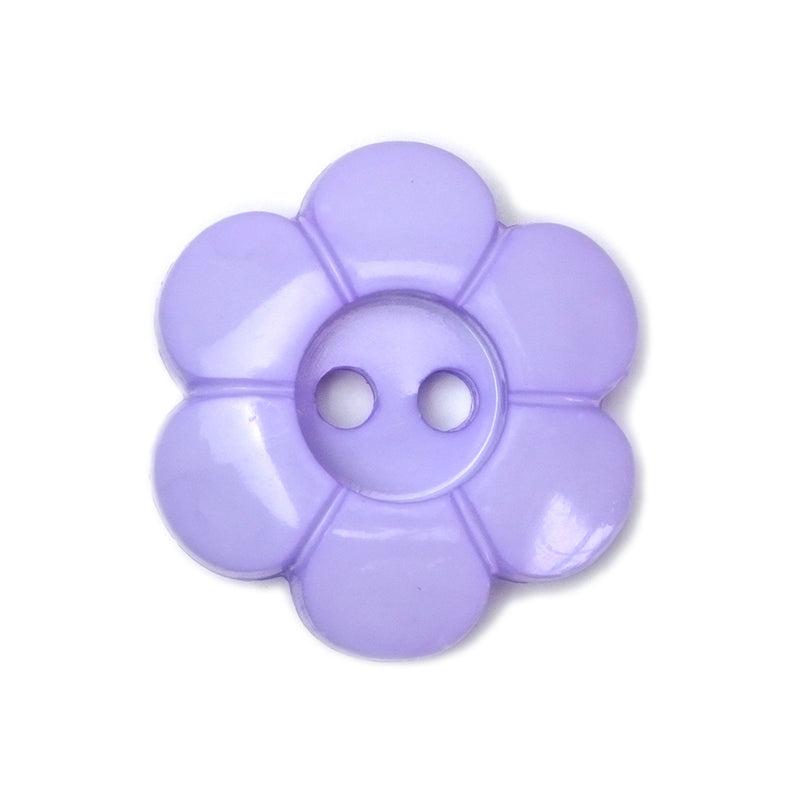 23mm Large Lilac Daisy Flower Buttons (5 Pcs)