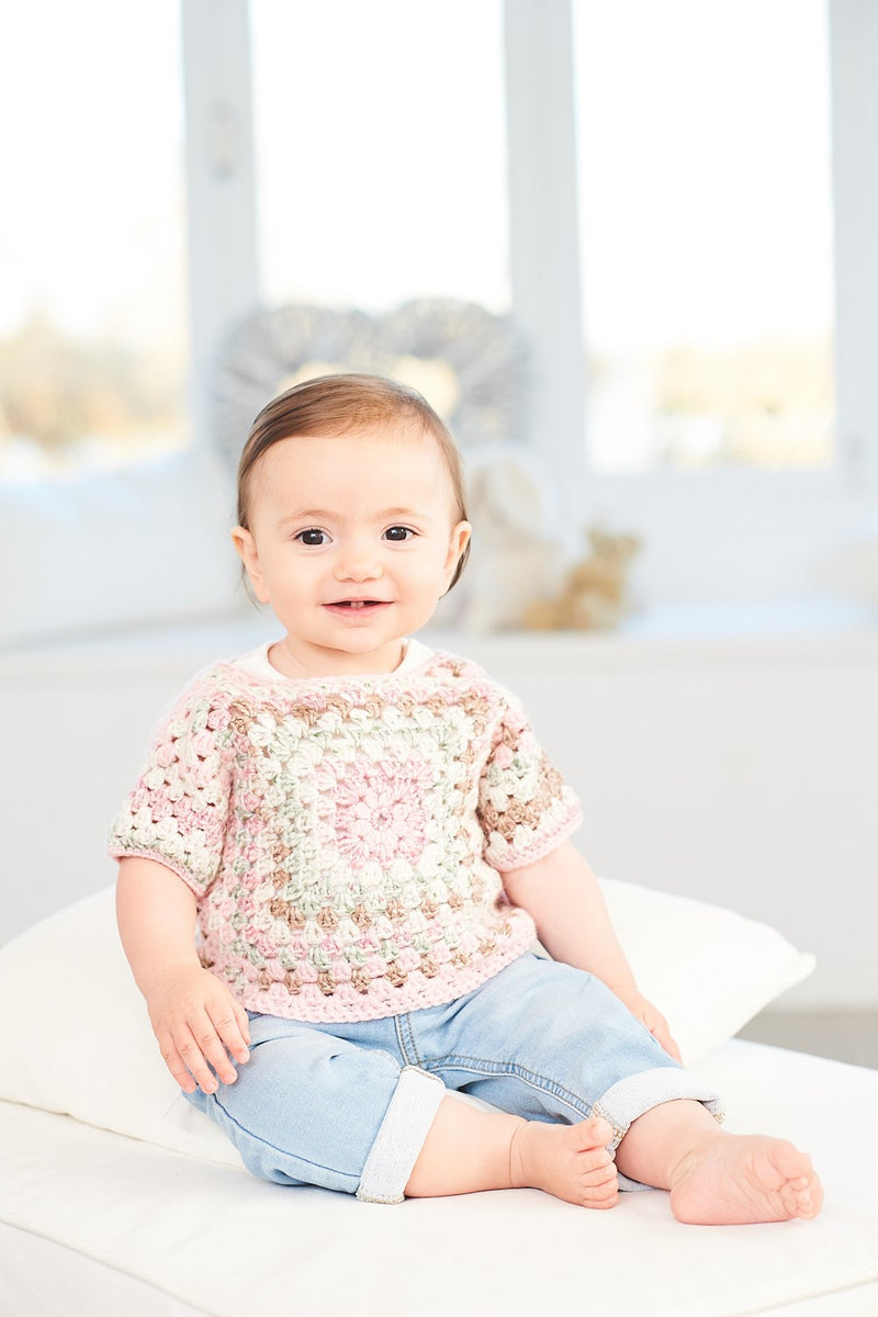 Stylecraft 10065 CROCHET Pattern - DK Tops & Blankets (0-5yrs)