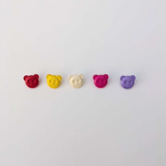 Plastic Teddy Bear Baby Buttons - 15mm Shank (5 Pcs)