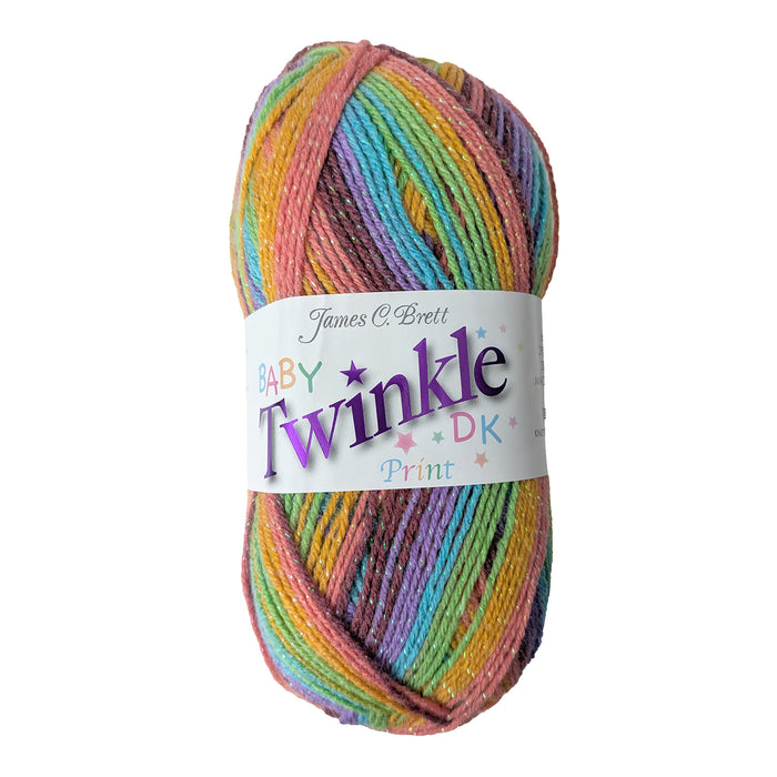 James C Brett Baby Twinkle Print DK Yarn - Autumn Forest BTP43 - 100g Ball