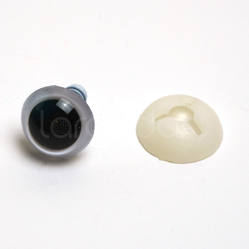 White Safety Toy Eyes - Sizes 9mm, 12mm, 15mm or 18mm