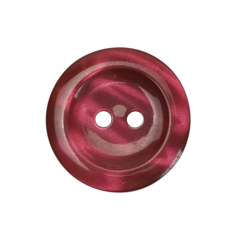 Wine Two Tone Cardigan Buttons, Pearly Polyester (10 Pcs) 11.5mm, 15mm, 18mm or 20mm