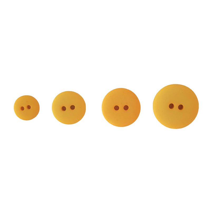 Yellow Matte Smartie Buttons (10 Pcs) 11.5mm, 15mm, 18mm or 20mm