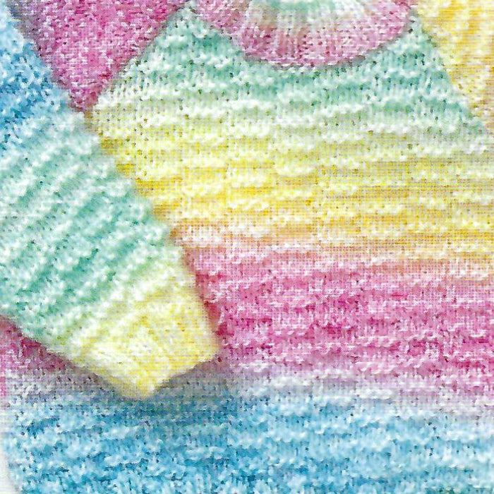 James C Brett Baby Marble DK Wool - BM2 Rainbow - 100g Knitting Yarn