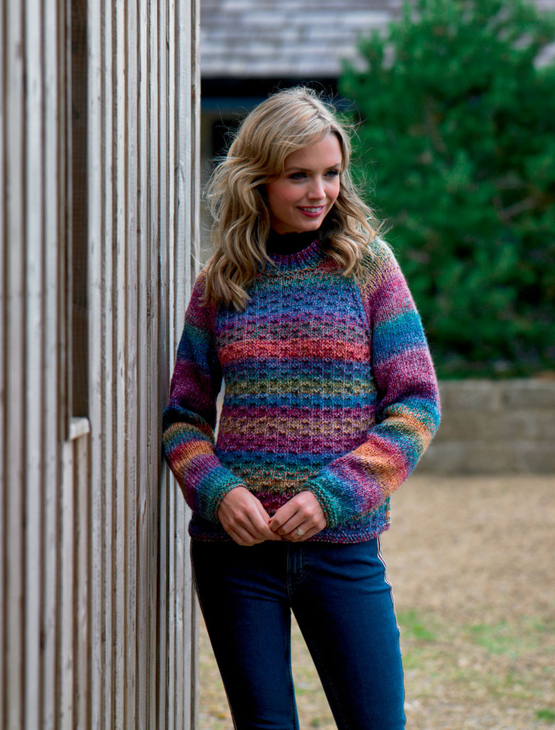 James C Brett JB553 Chunky Knitting Pattern - Ladies Sweater