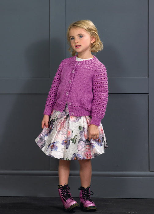 James C Brett JB572 Double Knitting Pattern - Children's Cardigan (Discontinued)