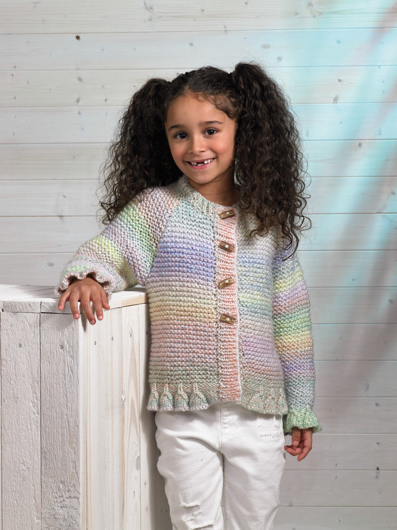 James C Brett JB700 Girls Chunky Cardigan Knitting Pattern (22-30in)