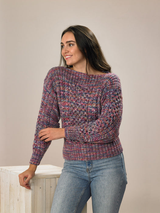 James C Brett JB773 Double Knitting Pattern - DK Ladies Sweater