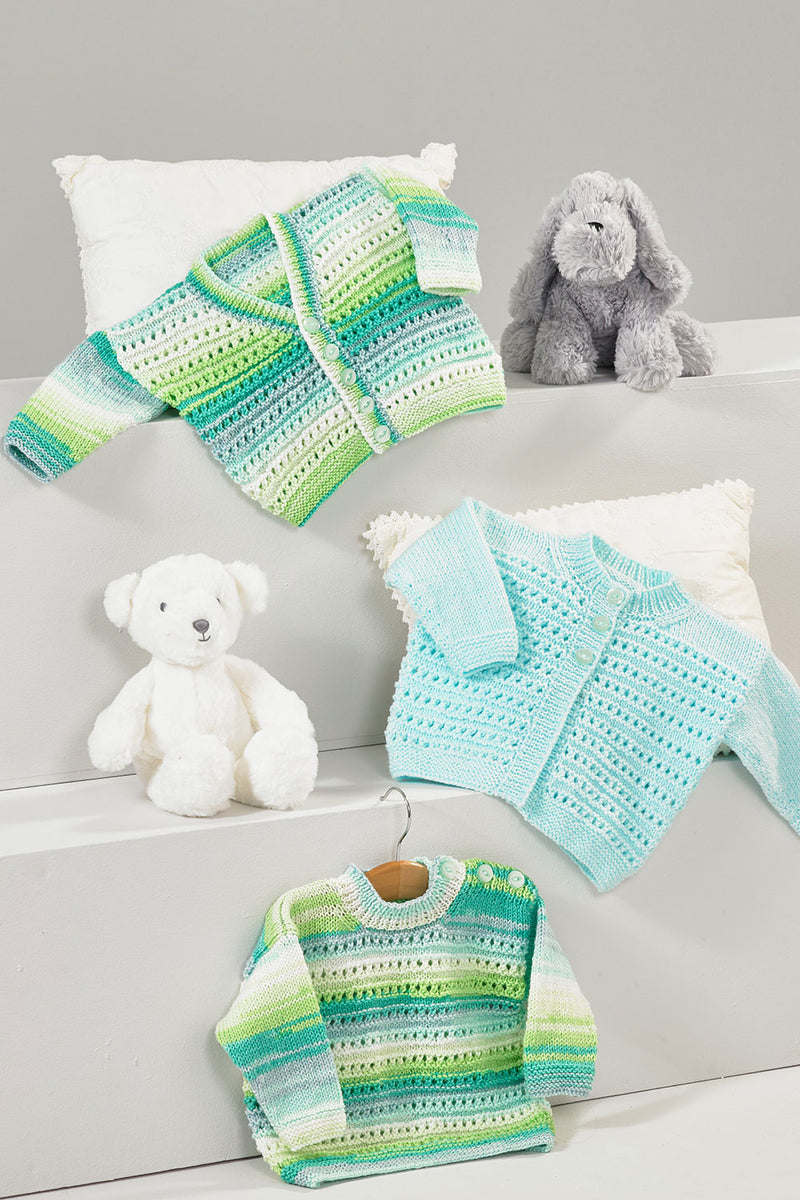 James C Brett DK Knitting Pattern JB885 - Sweater & Cardigans - Intermediate Knit (12-20in)