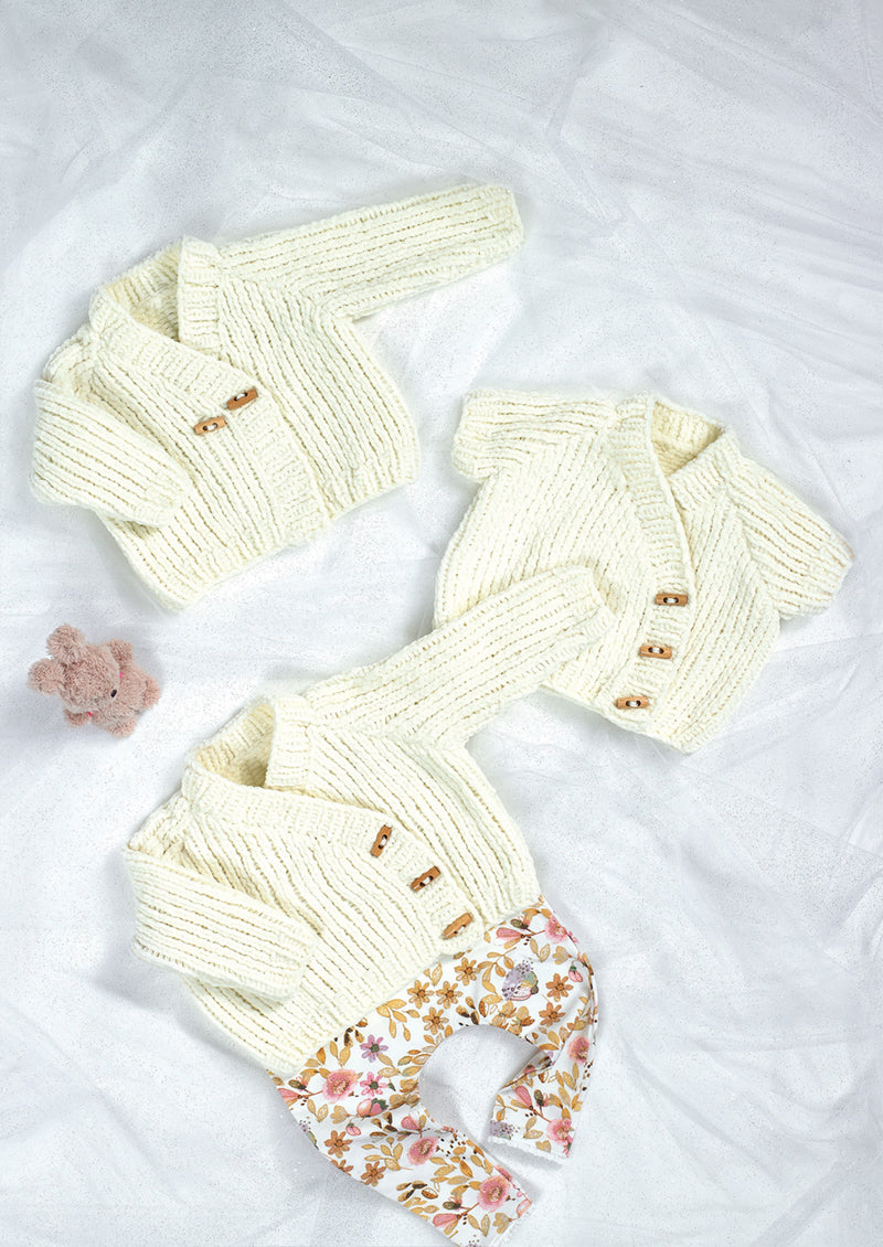 James C Brett JB947 Knitting Pattern - Baby Cardigans (14-22in)