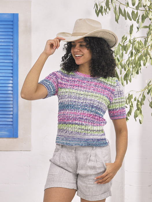 James C Brett JB966 Double Knitting Pattern - Cotton DK Ladies Cardigan & Sweater