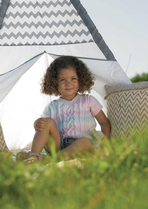 James C Brett JB970 Double Knitting Pattern - DK Sweater & Slipover for Children (20-28in) Intermediate