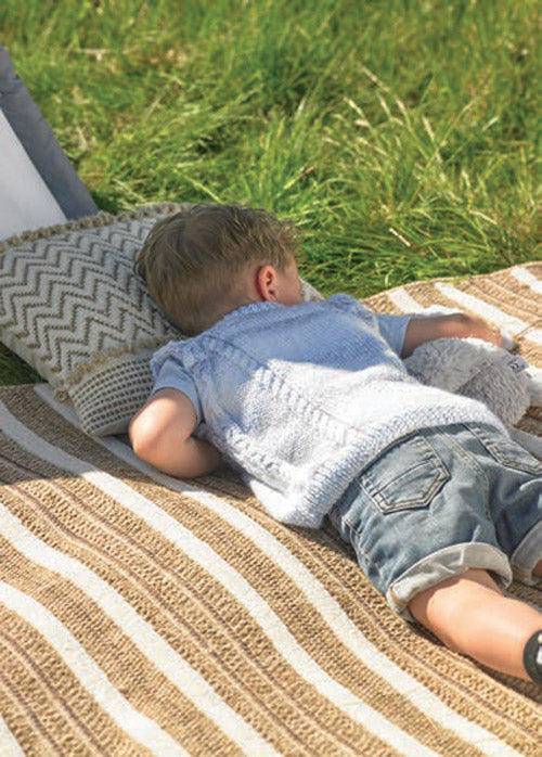 James C Brett JB971 Double Knitting Pattern - DK Waistcoat & Sweater for Children (20-28in) Intermediate