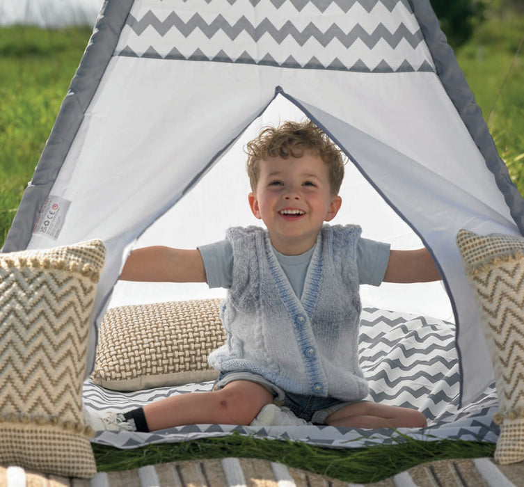 James C Brett JB971 Double Knitting Pattern - DK Waistcoat & Sweater for Children (20-28in) Intermediate