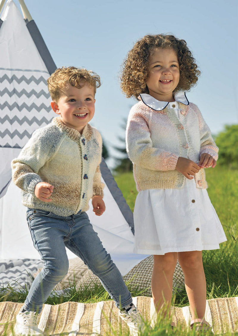 James C Brett JB973 Double Knitting Pattern - DK Cardigan for Children (20-28in) Intermediate