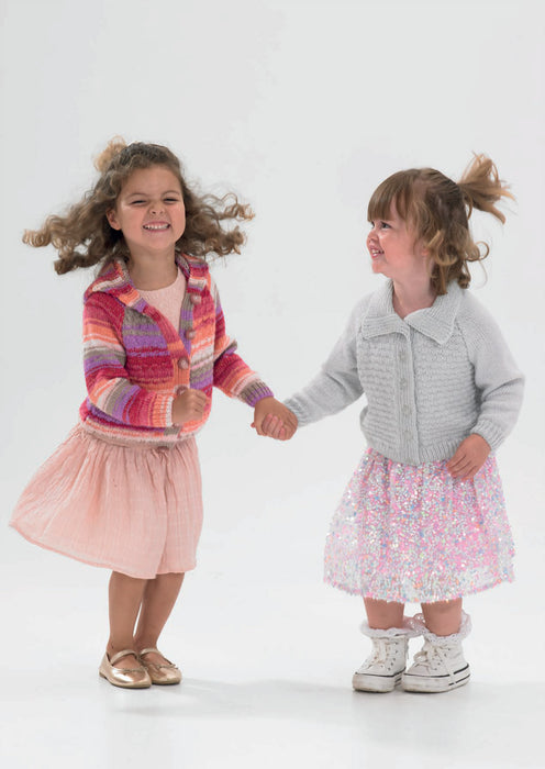 James C Brett DK Knitting Pattern JB985 - Children's Cardigans - Intermediate Knit (18-26in)