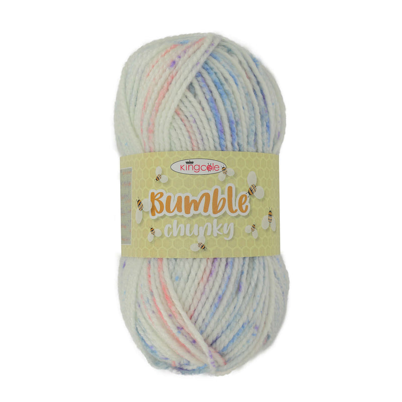 King Cole Bumble Chunky Yarn in Rainbow - 5481 - 100g Ball