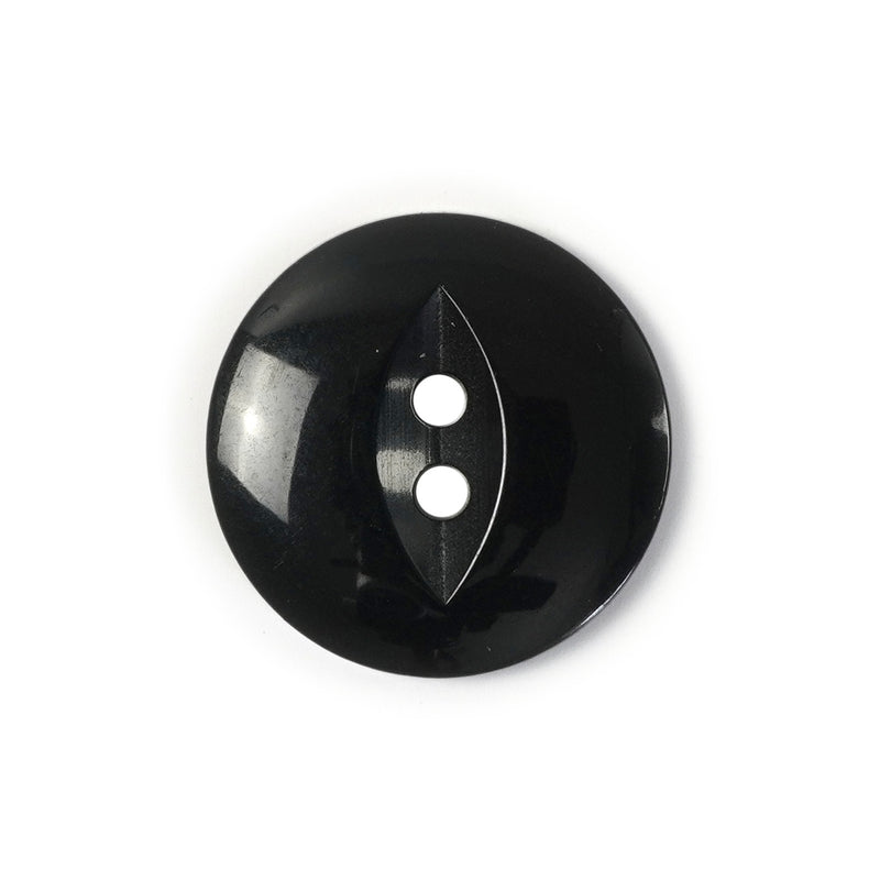 Black Round Fish Eye Buttons (10 Pcs) 11mm, 14mm, 16mm or 19mm (T2)