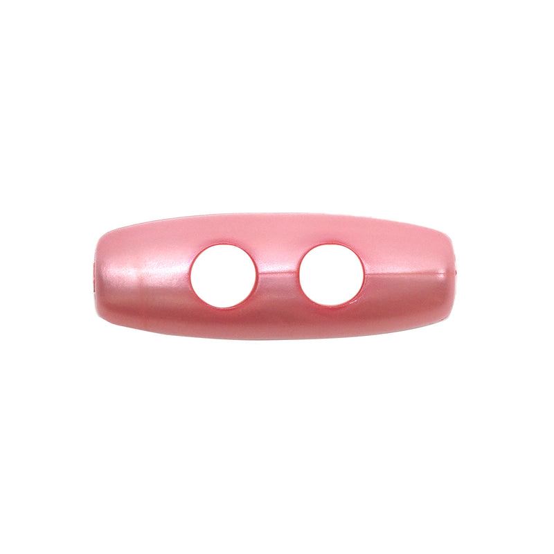 25mm Pink Pearl Effect Baby Toggle Buttons 10 Pcs