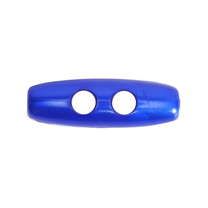 30mm Royal Blue Pearl Effect Toggle Buttons 10 Pcs