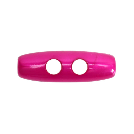 30-TGLBTN-T3-30mm Cerise Pearl Effect Toggle Button-Lardedar