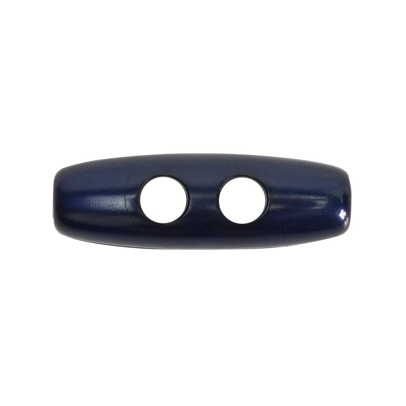 30mm Navy Blue Pearl Effect Toggle Buttons 10 Pcs